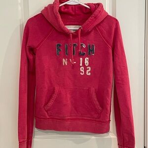 Abercrombie and Fitch Fuchsia Girls Hoodie Sweater Size Medium